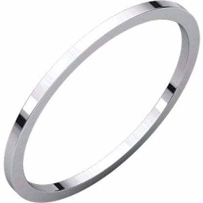 F6:8025:P Platinum 1mm Flat Band