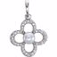 86365:603:P Platinum Freshwater Cultured Pearl & 1/6 CTW Diamond Pendant