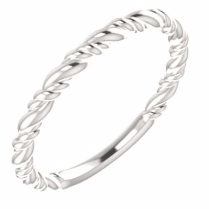 51570:102:P 14kt Yellow Stackable Rope Ring