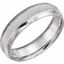 51622:813:P Platinum 6mm Knurl Design Band Size 13