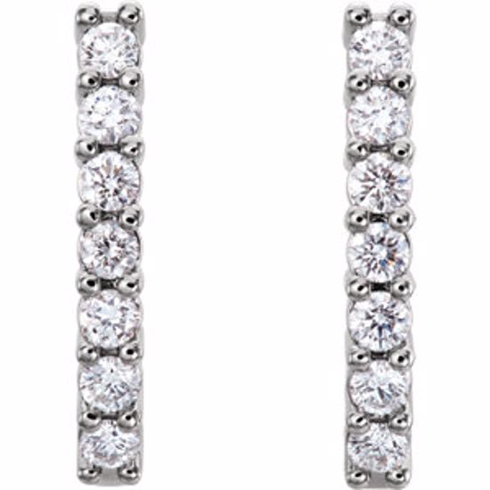 80238:604:P 14kt White 2/3 CTW Diamond Earrings