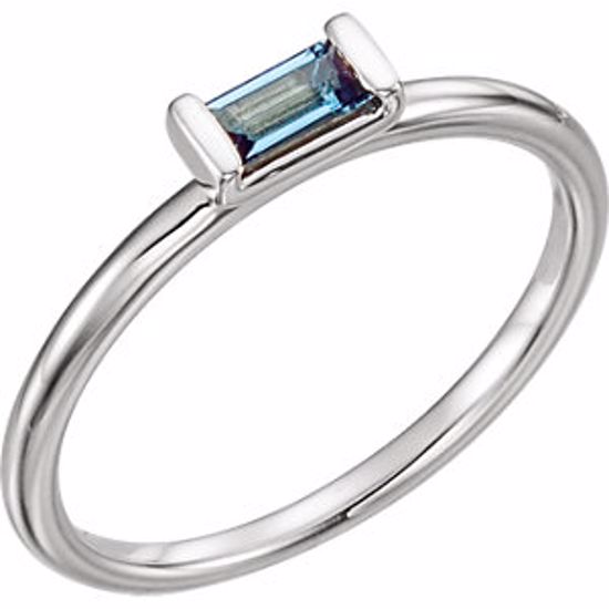 71882:600:P 14kt White London Blue Topaz Stackable Ring