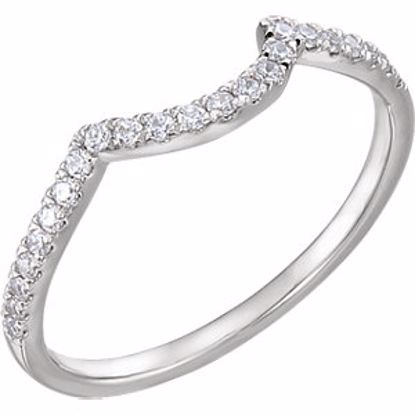 122844:60001:P 14kt White 1/6 CTW Diamond Anniversary Band