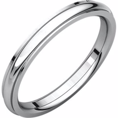 IRE5:116:P Platinum 2.5mm Comfort Fit Edge Band 