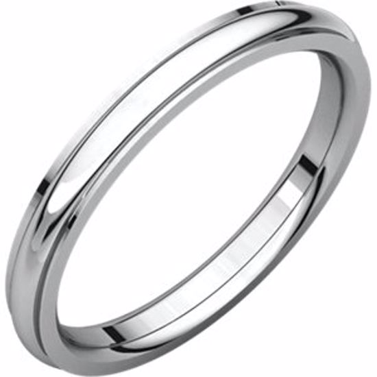 IRE5:116:P Platinum 2.5mm Comfort Fit Edge Band 