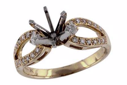 D060-30524_Y D060-30524_Y - 14KT Gold Semi-Mount Engagement Ring