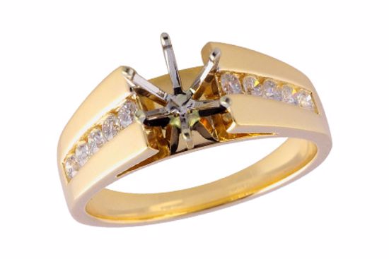 F060-31387_Y F060-31387_Y - 14KT Gold Semi-Mount Engagement Ring