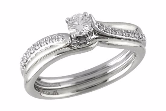 M241-20505_W M241-20505_W - 14KT Gold Two-Piece Wedding Set