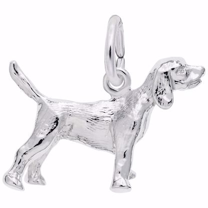 Picture of Beagle Charm Pendant - Sterling Silver