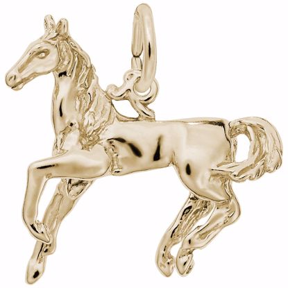 Picture of Horse Charm Pendant - 14K Gold