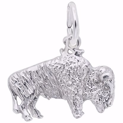 Picture of Buffalo Charm Pendant - Sterling Silver
