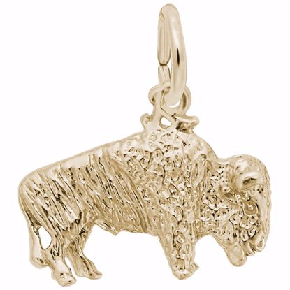 Picture of Buffalo Charm Pendant - 14K Gold