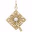 Picture of Graduation Cap Charm Pendant - 14K Gold