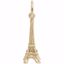 Picture of Eiffel Tower Charm Pendant - 14K Gold