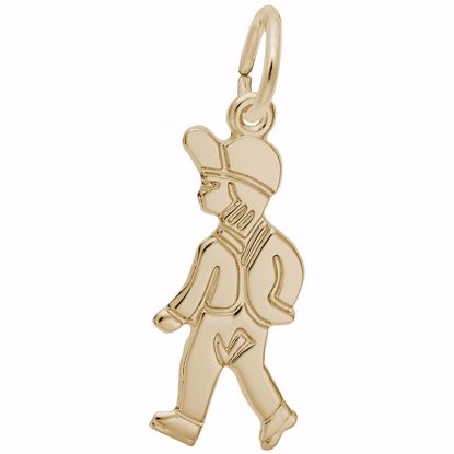 Picture of Boy Charm Pendant - 14K Gold