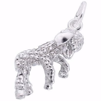 Picture of Lamb Charm Pendant - Sterling Silver