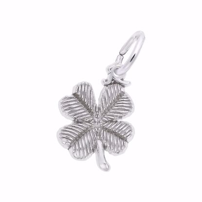 Picture of 4 Leaf Clover Charm Pendant - Sterling Silver
