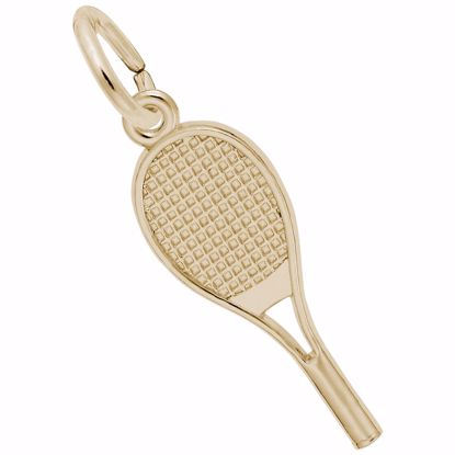 Picture of Tennis Racquet Charm Pendant - 14K Gold