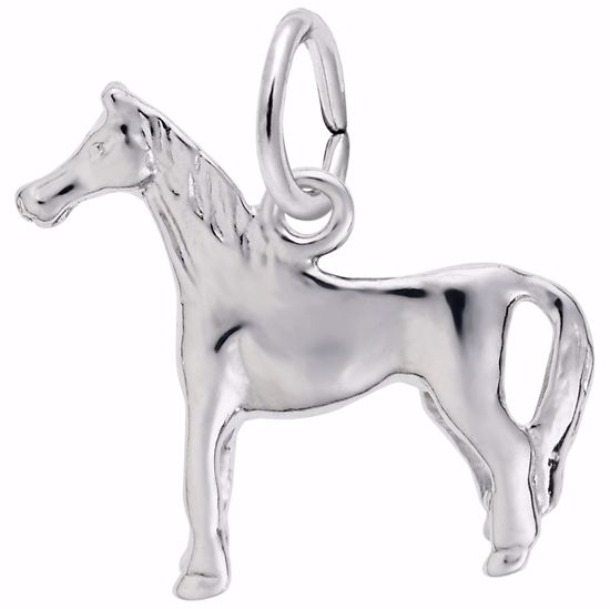 Picture of Horse Charm Pendant - Sterling Silver