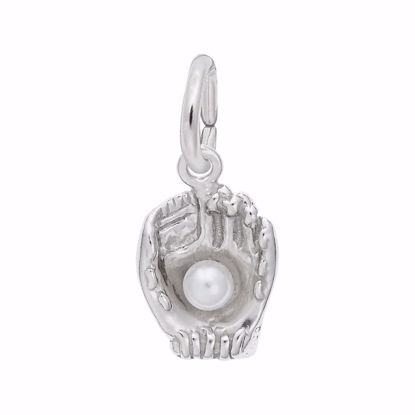 Picture of Baseball Glove Charm Pendant - Sterling Silver