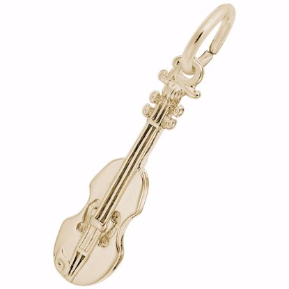 Picture of Violin Charm Pendant - 14K Gold