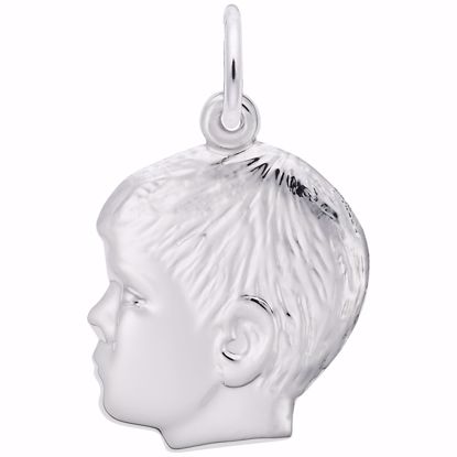 Picture of Boy Charm Pendant - Sterling Silver