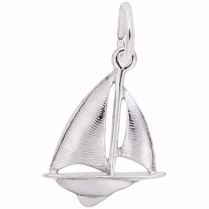 Picture of Sailboat Charm Pendant - Sterling Silver