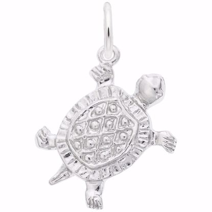 Picture of Turtle Charm Pendant - Sterling Silver
