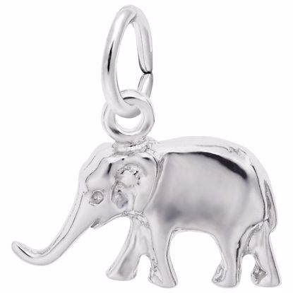 Picture of Elephant Charm Pendant - Sterling Silver