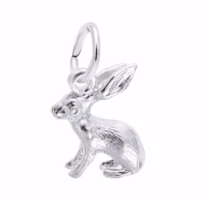 Picture of Bunny Charm Pendant - Sterling Silver