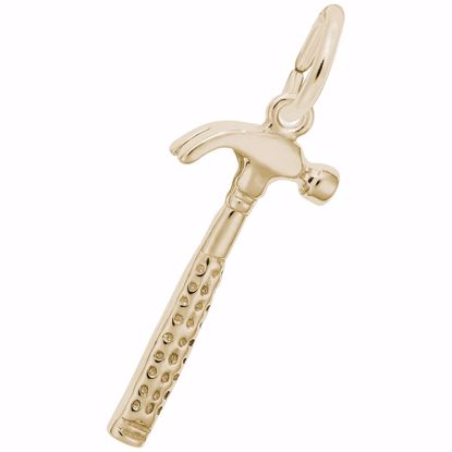 Picture of Hammer Charm Pendant - 14K Gold