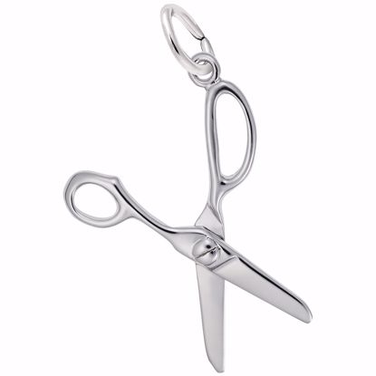 Picture of Scissors Charm Pendant - Sterling Silver