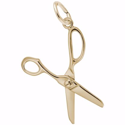 Picture of Scissors Charm Pendant - 14K Gold