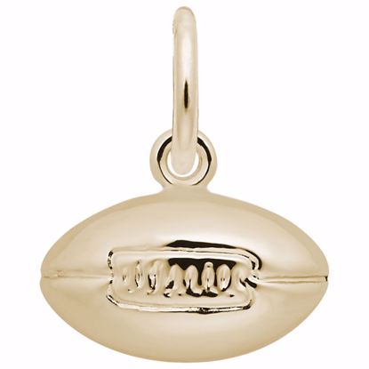 Picture of Football Charm Pendant - 14K Gold