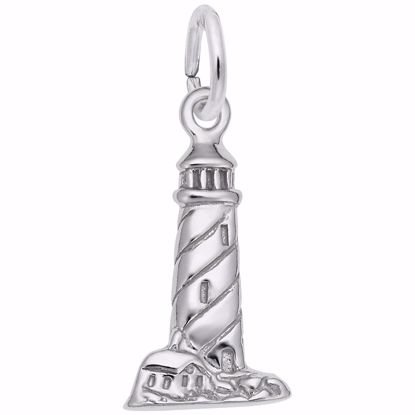 Picture of Lighthouse Charm Pendant - Sterling Silver