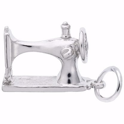 Picture of Sewing Machine Charm Pendant - Sterling Silver