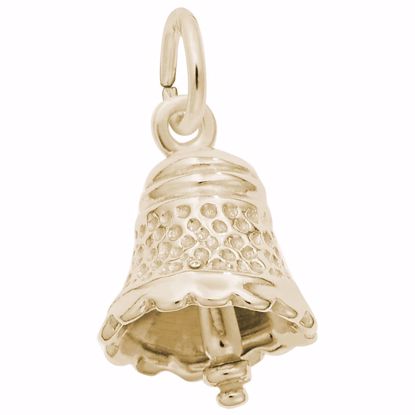 Picture of Bell Charm Pendant - 14K Gold