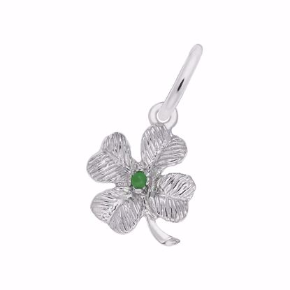 Picture of 4 Leaf Clover Charm Pendant - Sterling Silver