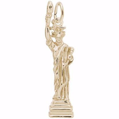 Picture of Statue Of Liberty Charm Pendant - 14K Gold
