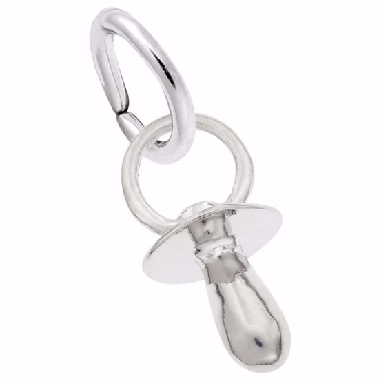 Picture of Pacifier Charm Pendant - Sterling Silver