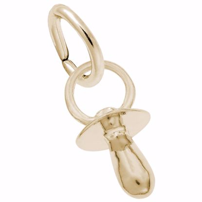 Picture of Pacifier Charm Pendant - 14K Gold