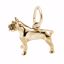Picture of Pitbull Charm Pendant - 14K Gold
