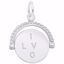 Picture of I Love You Spinner Charm Pendant - Sterling Silver