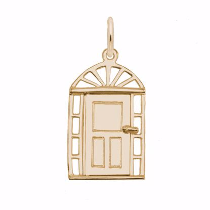 Picture of Door Charm Pendant - 14K Gold