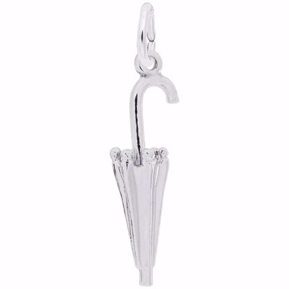 Picture of Umbrella Charm Pendant - Sterling Silver