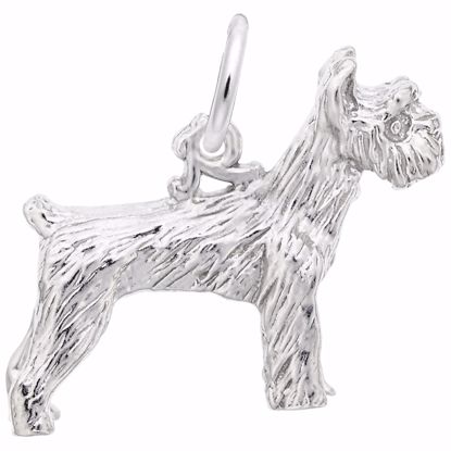 Picture of Schnauzer Charm Pendant - Sterling Silver
