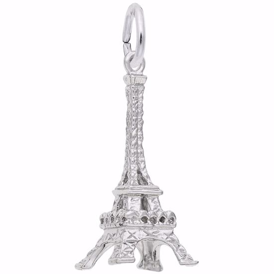 Picture of Eiffel Tower Charm Pendant - Sterling Silver