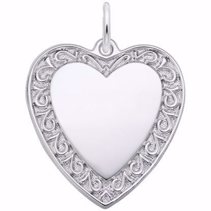 Picture of Heart Charm Pendant - Sterling Silver