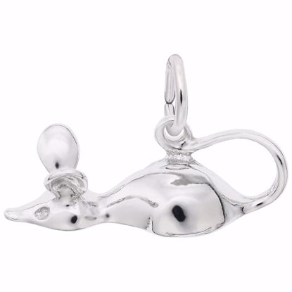 Picture of Mouse Charm Pendant - Sterling Silver