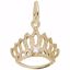 Picture of Tiara W/Birthstone-May Charm Pendant - 14K Gold